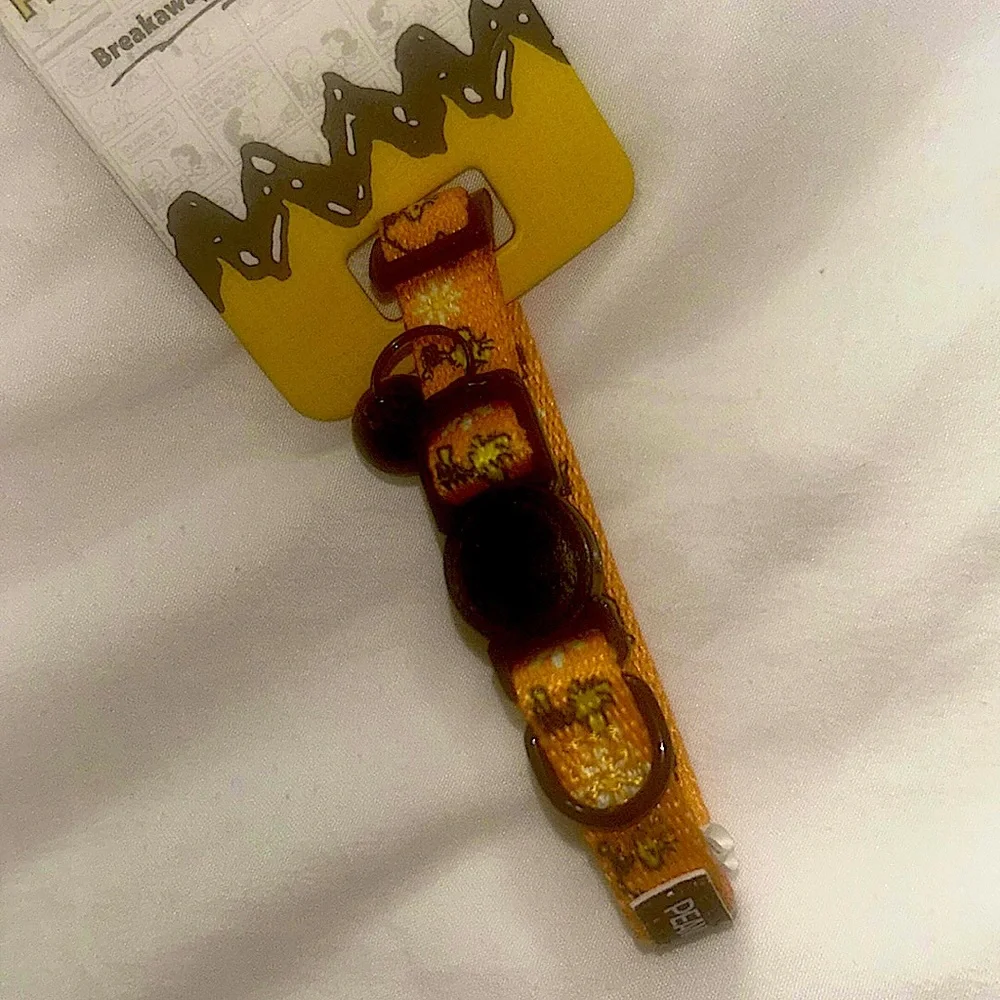 Sassy Meow Peanuts Woodstock Cat Collar (S) and Matching Leash 6ft